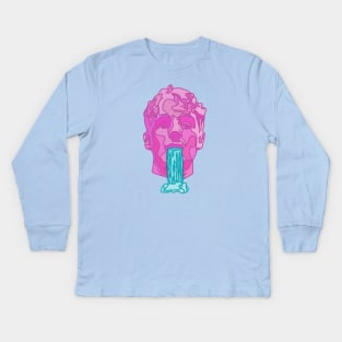 Glass Animals Soda Waterfalls (Head Only) Kids Long Sleeve T-Shirt